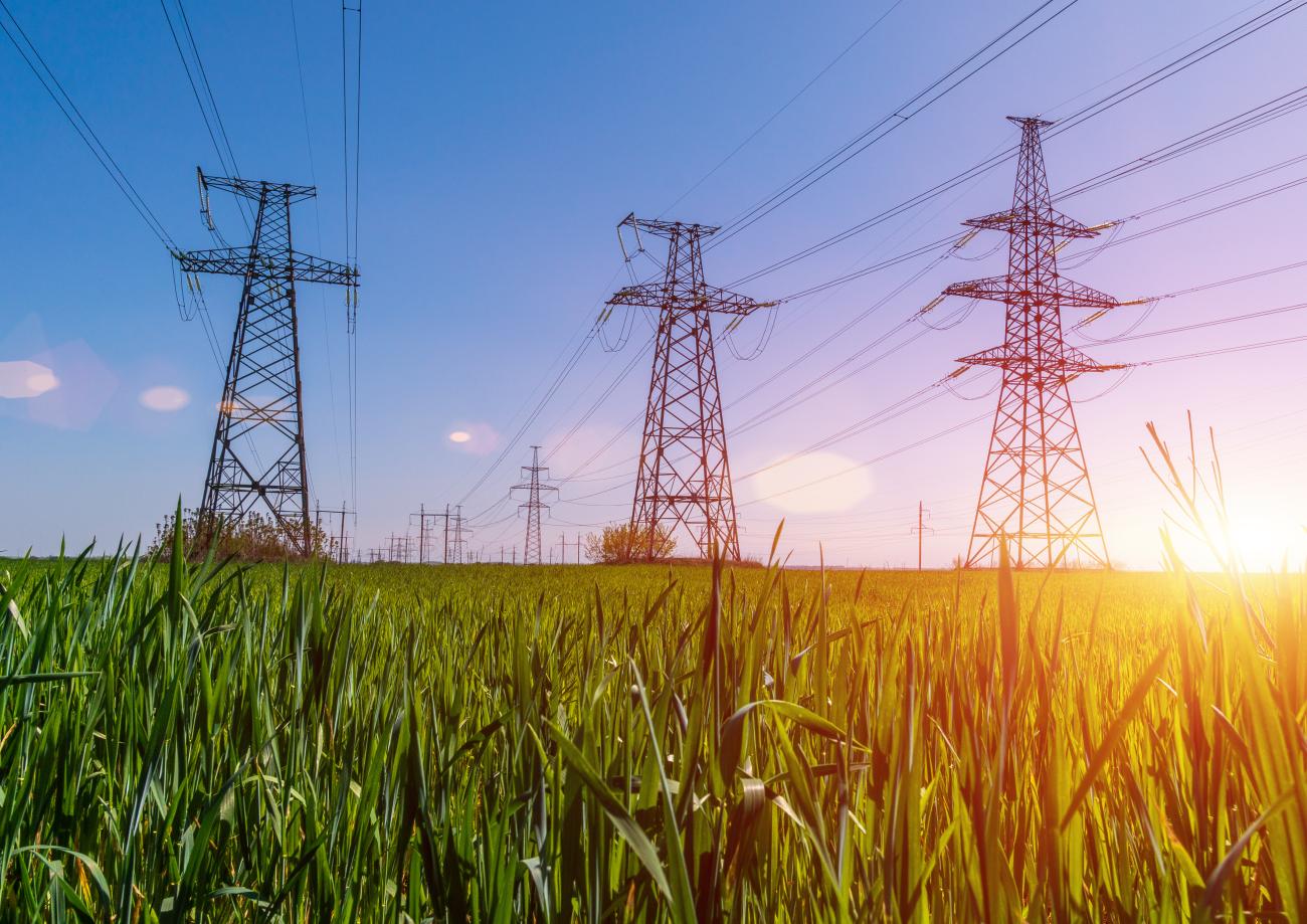 Photo of powerlines.