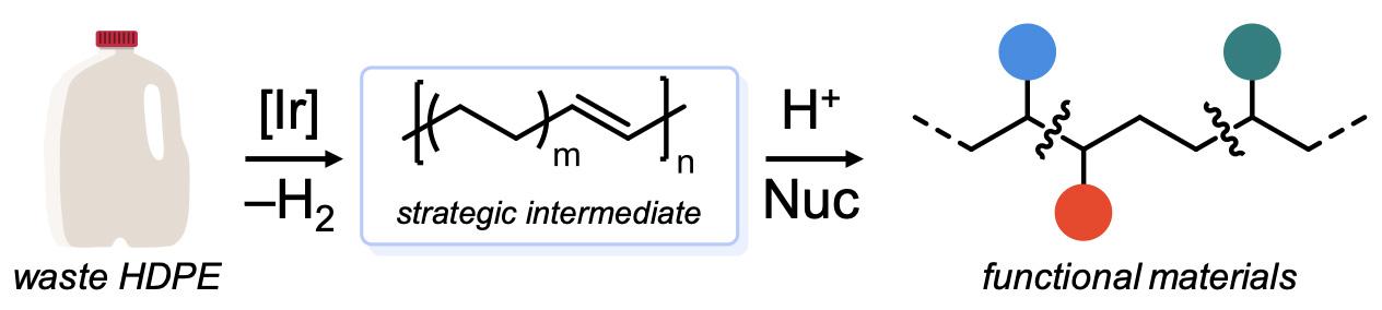 Synthesis of functionalized HDPE visual