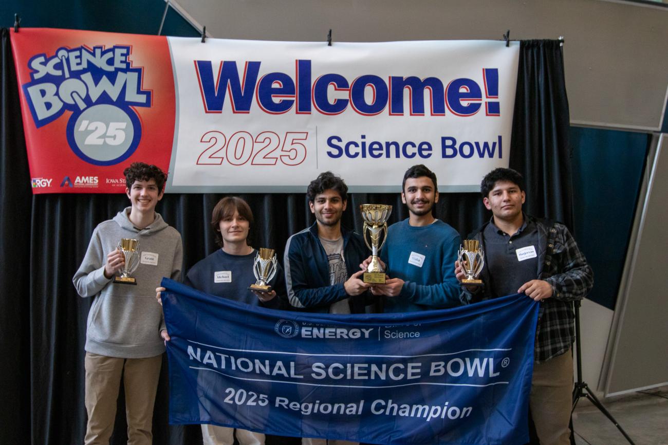 Pleasant Valley High School Science Bowl Team.