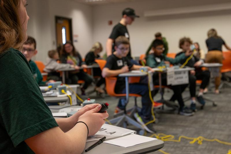 Photo of students from 2024 Iowa Middle School Science Bowl.